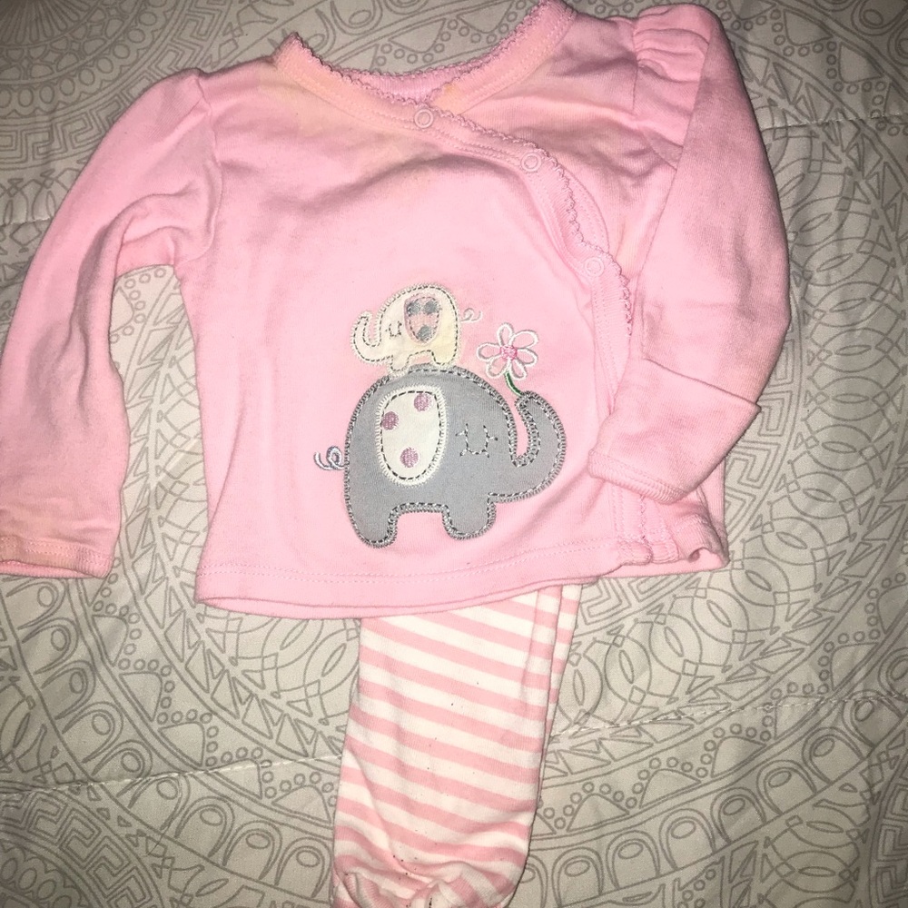 Carters pink Elephant outfit - Picture 2 of 4